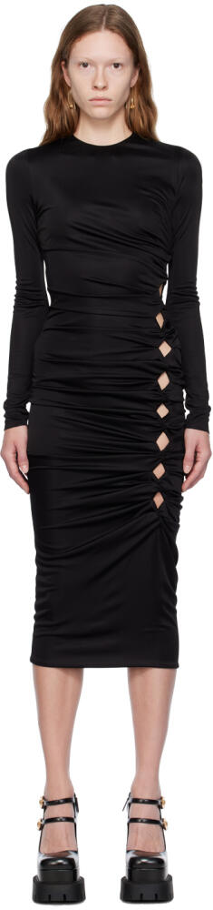 Versace Black Dua Lipa Edition Midi Dress Cover