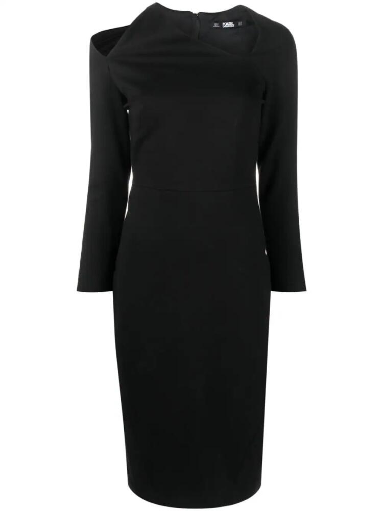 Karl Lagerfeld Archive cut-out midi dress - Black Cover