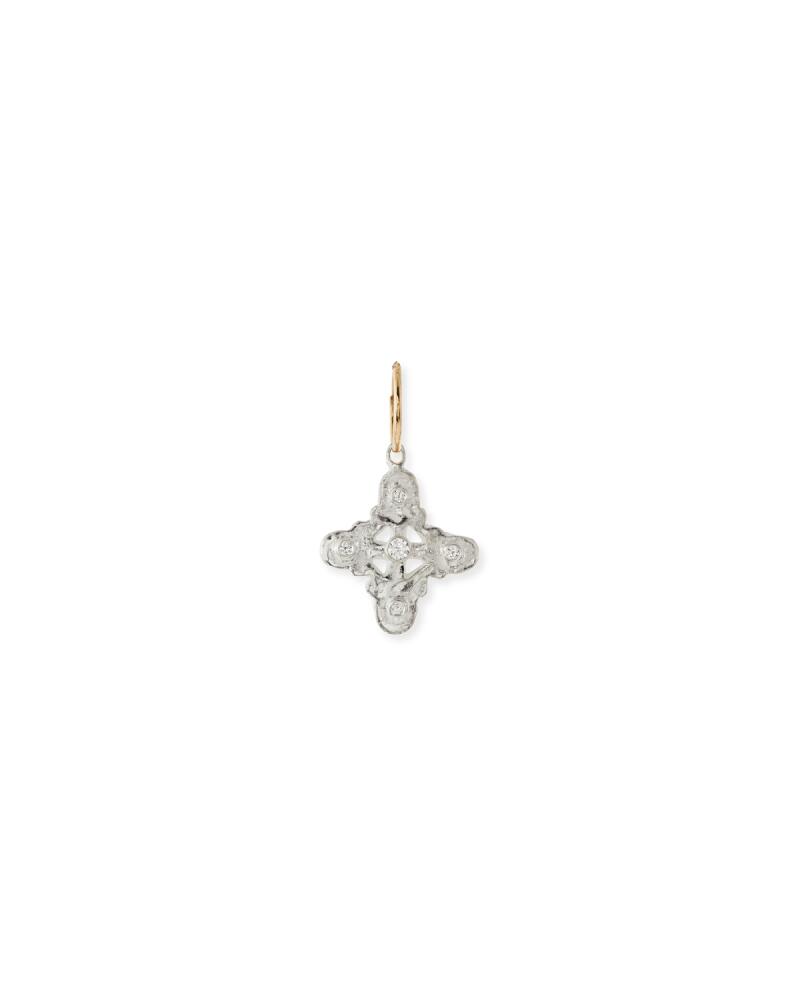 Lee Brevard Five Stone Medium Signature Cross Single Earring Cover