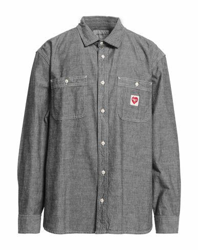 Carhartt Man Denim shirt Black Cotton Cover