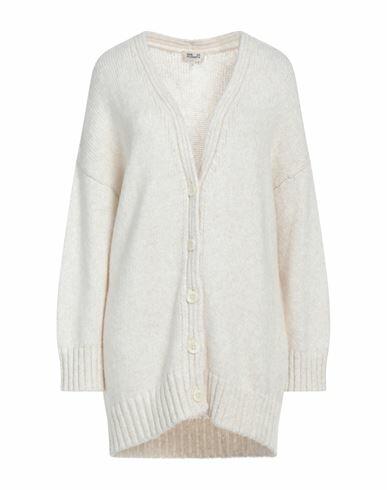 Baum Und Pferdgarten Woman Cardigan Ivory Wool, Cotton Cover