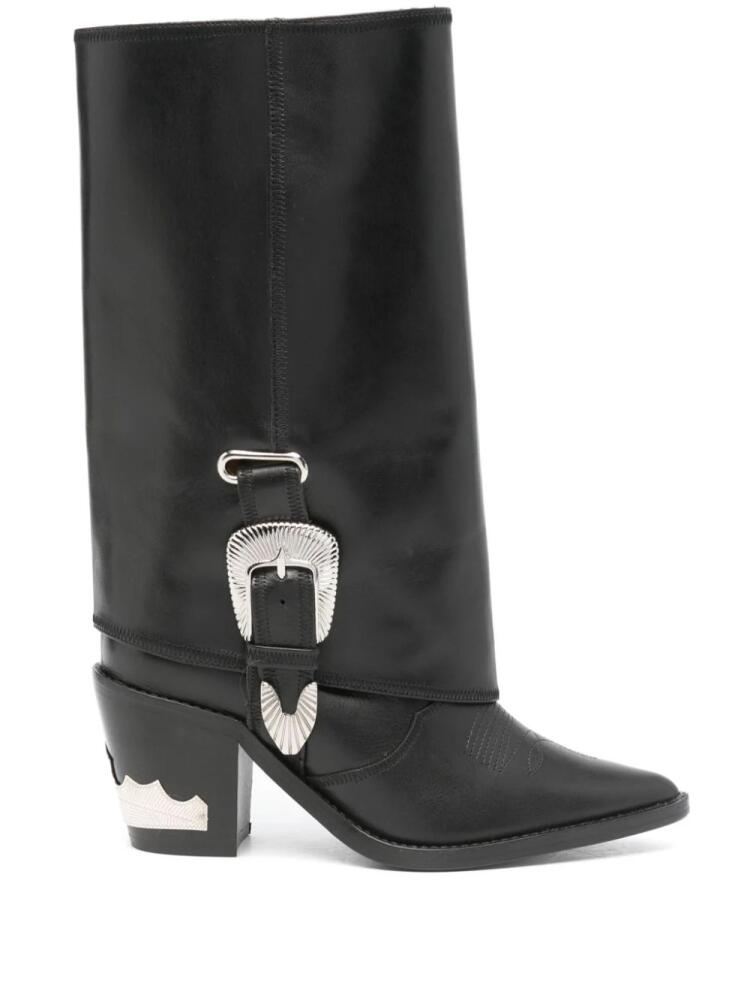 Toga Pulla 70mm buckle-detailed boots - Black Cover