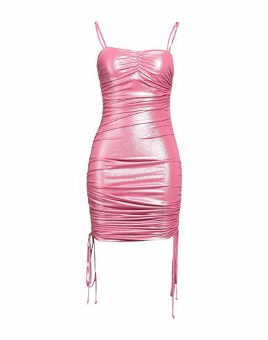 Chiara Ferragni Woman Mini dress Pink Polyester, Elastane Cover