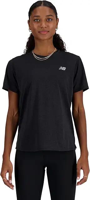 New Balance New Balance Women's Athletics T-Shirt Heather (Black Heather) Women's Clothing Cover