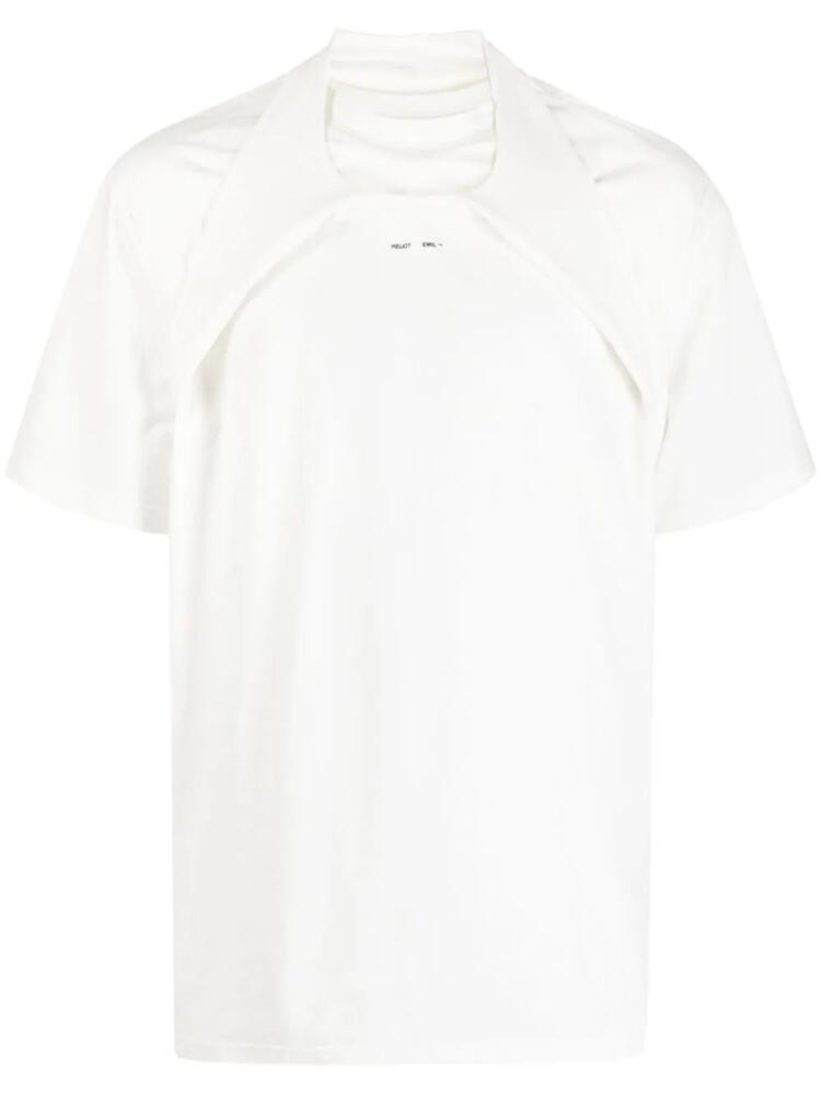 HELIOT EMIL logo-print cotton T-shirt - White Cover