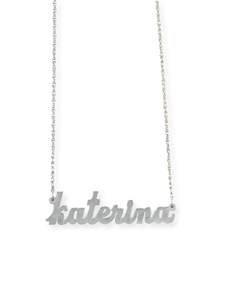 Jennifer Zeuner Serafina Personalized Mini Nameplate Necklace Cover