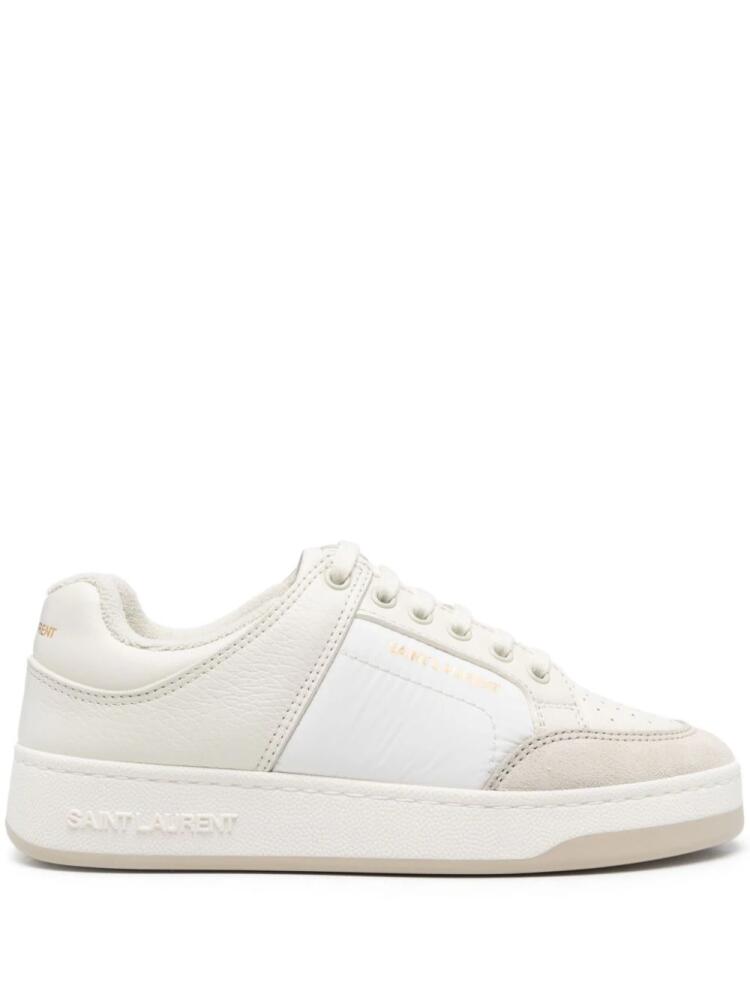 Saint Laurent logo-print sneakers - White Cover