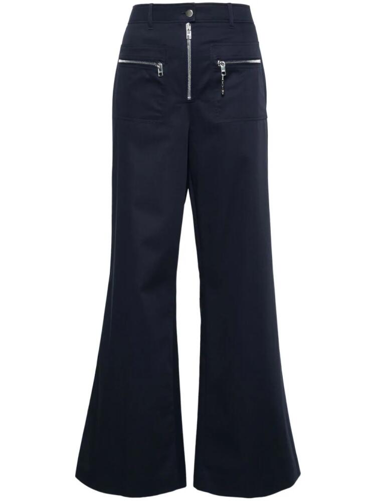 Gucci gabardine flared trousers - Blue Cover