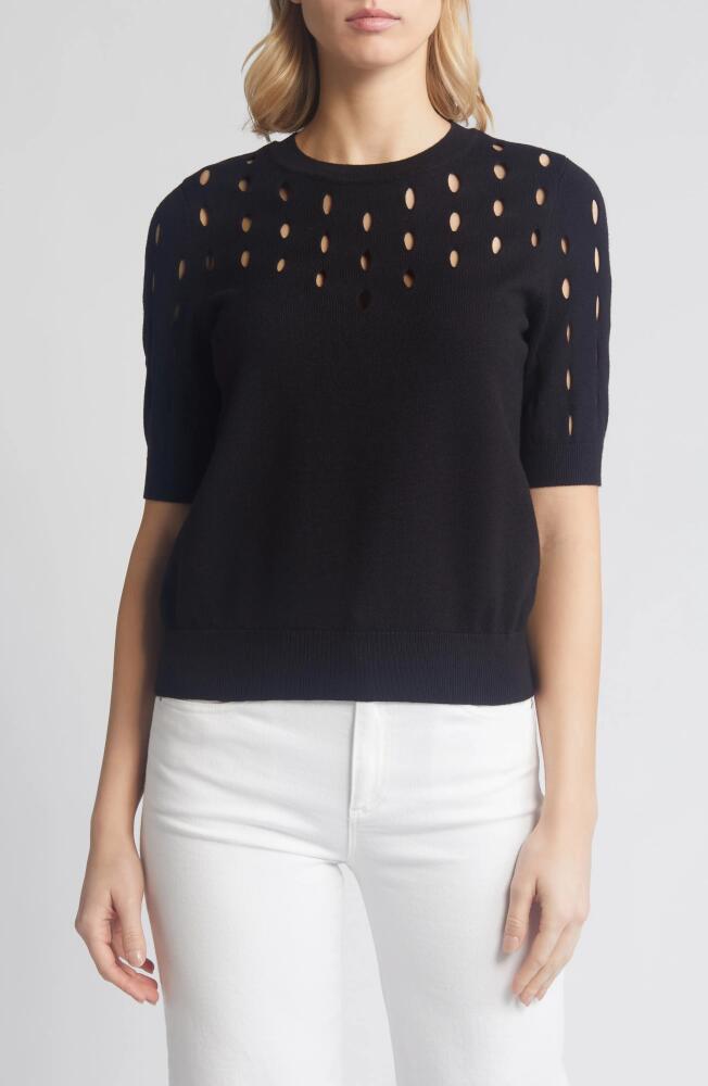 DKNY Cutout Detail Sweater in Black Cover