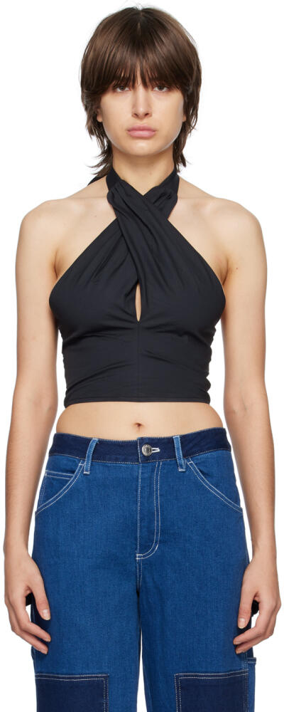 Staud Black Kai Tank Top Cover