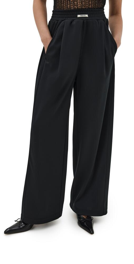 RECTO Tricot Double Wide Training Pants Black Cover