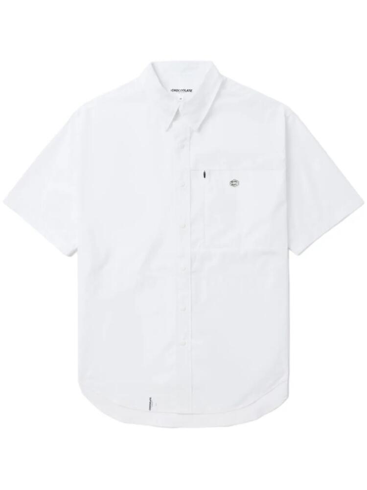 CHOCOOLATE short-sleeve cotton shirt - White Cover