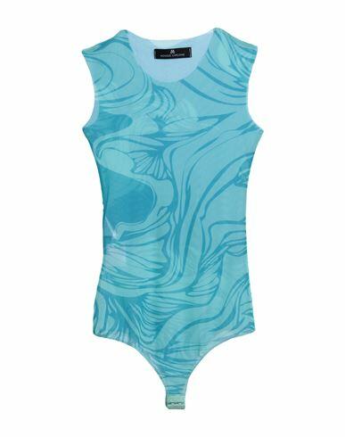 Monique Garçonne Woman Bodysuit Turquoise Polyester Cover