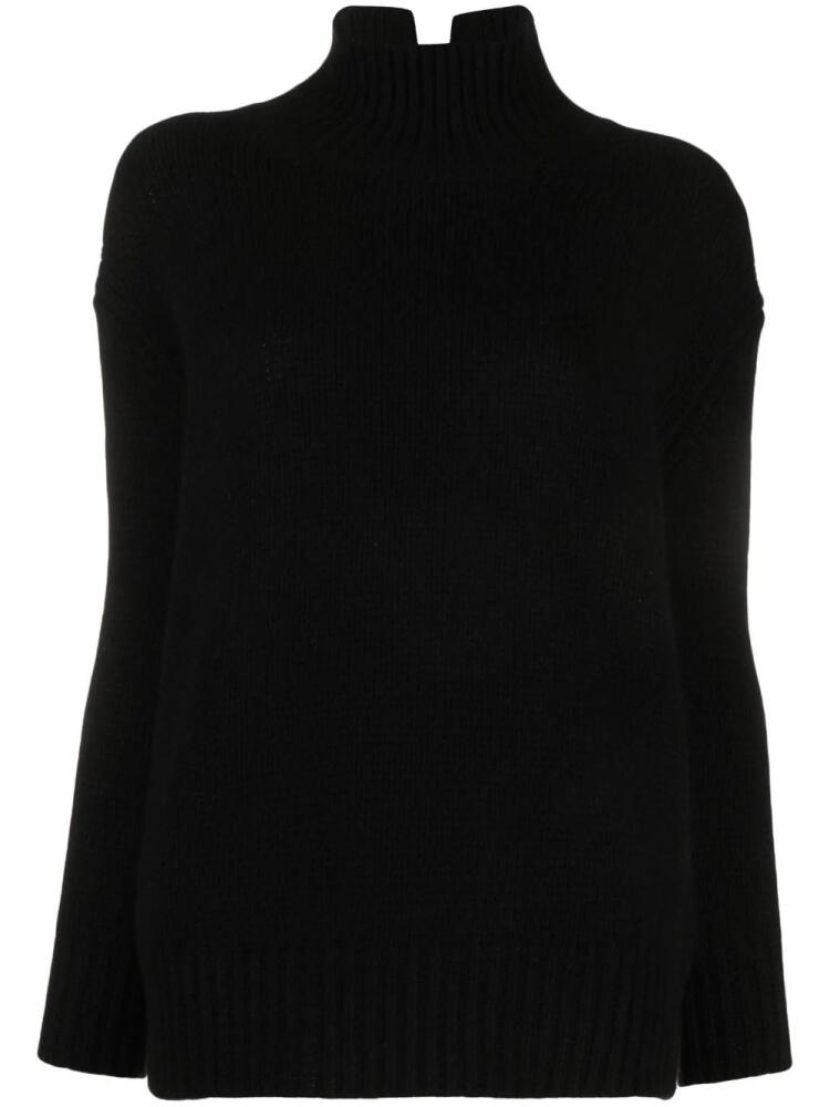 Liska cashmere high-neck jumper - Black Cover