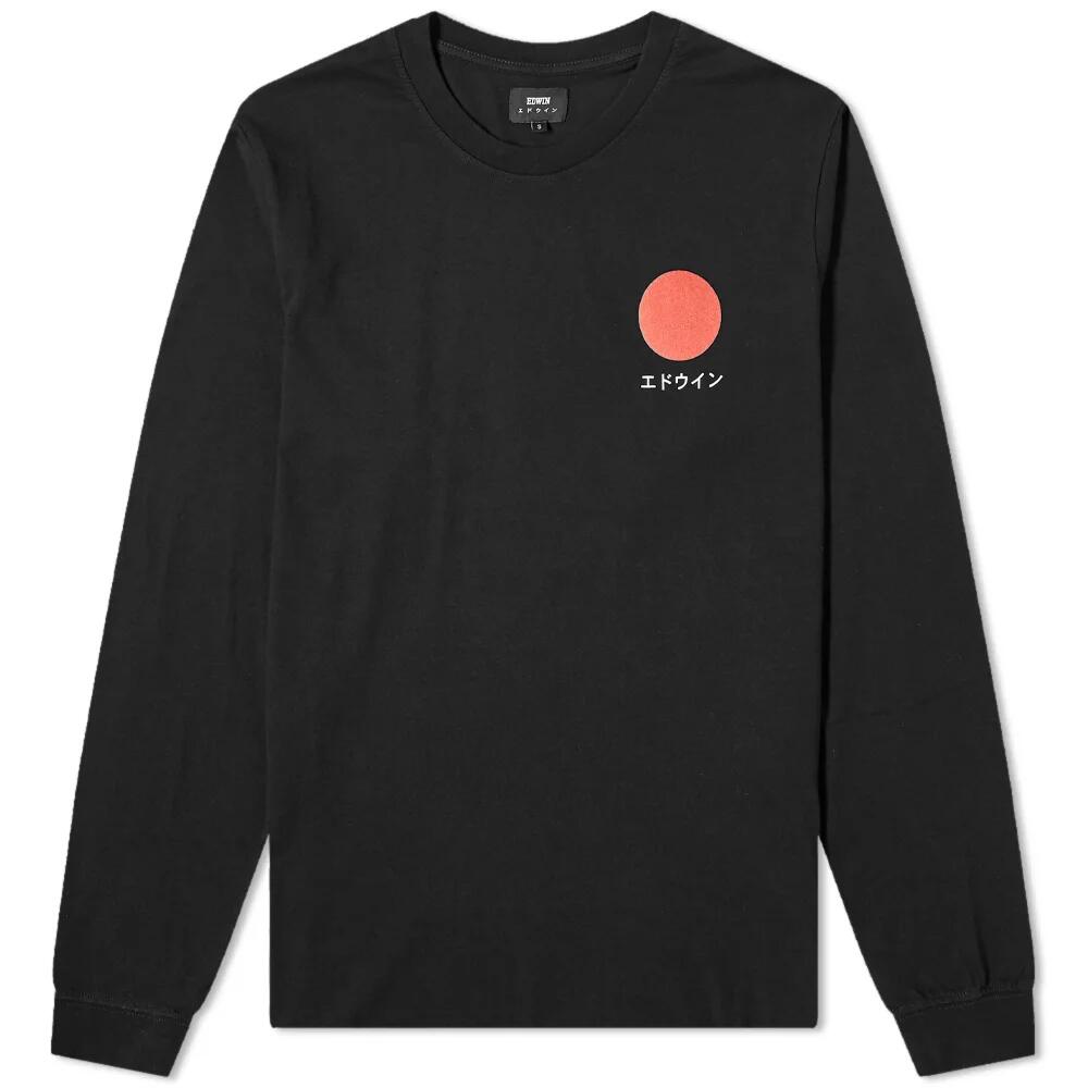 Edwin Men's Long Sleeve Japanese Sun T-Shirt in Black Cover