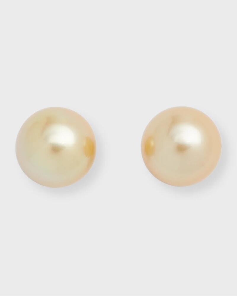 Belpearl 18K Yellow Gold 13mm South Sea Pearl Stud Earrings Cover