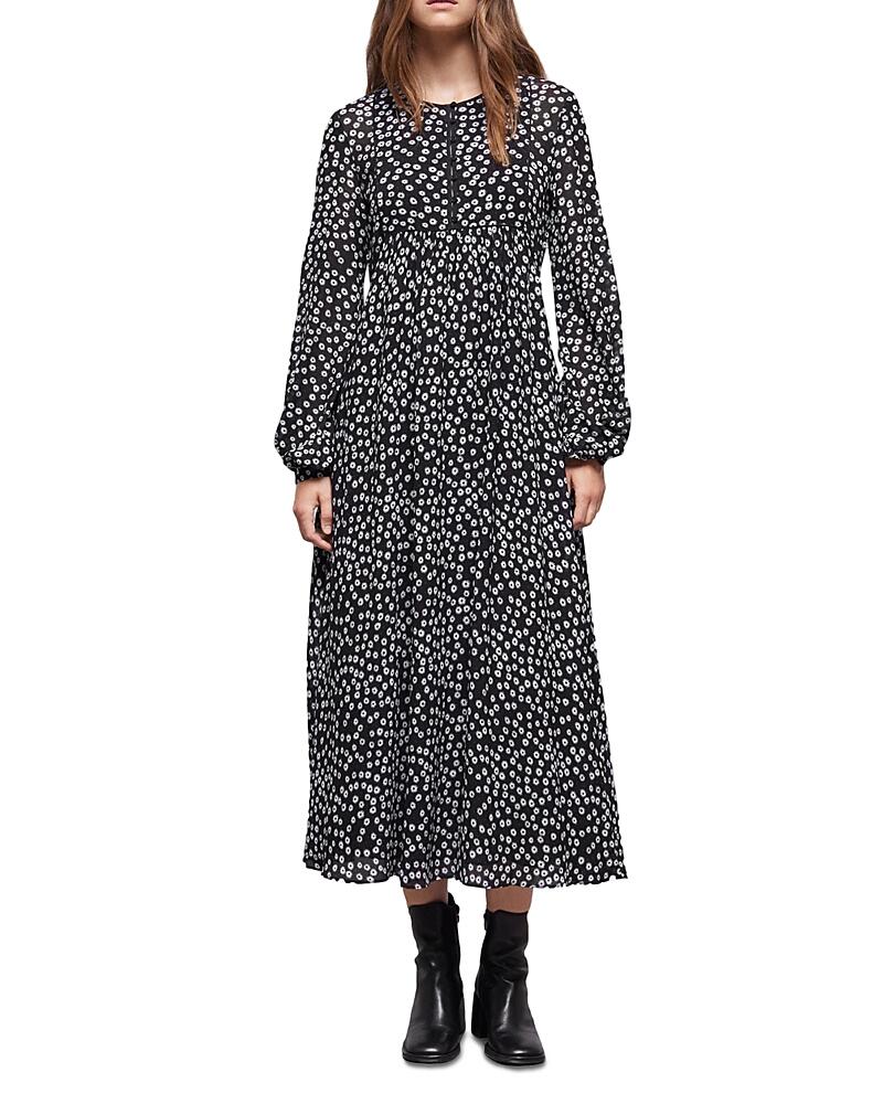 The Kooples Daisy Dots Printed Midi Dress Cover