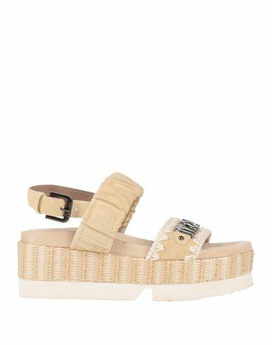 Mou Woman Sandals Beige Leather Cover