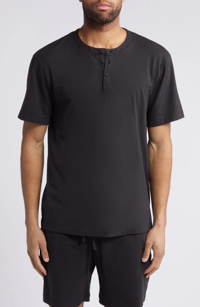 Lunya Slumberknit™ Lounge Henley in Immersed Black Cover