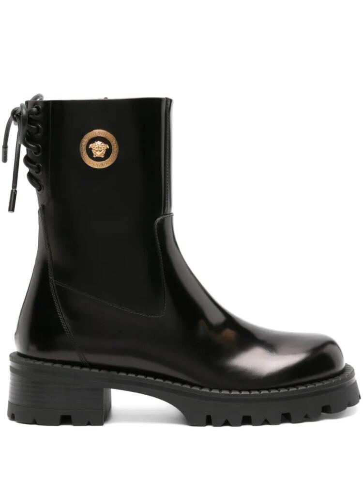 Versace Alia leather ankle boots - Black Cover