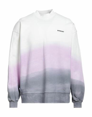 Bonsai Man Sweatshirt Light purple Cotton Cover