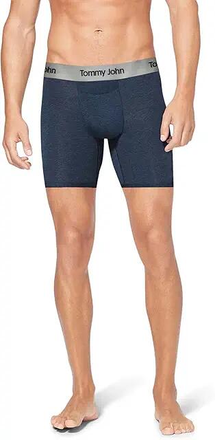 Tommy John Second Skin Mid-Length Boxer Brief 6 (Dress Blues Heather) Men's Underwear Cover