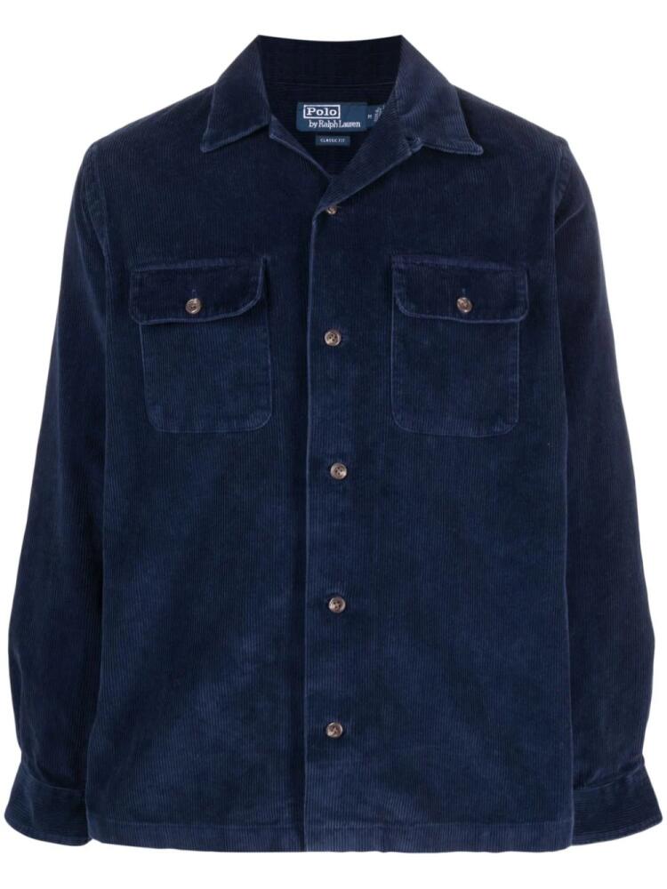 Polo Ralph Lauren corduroy buttoned shirt - Blue Cover