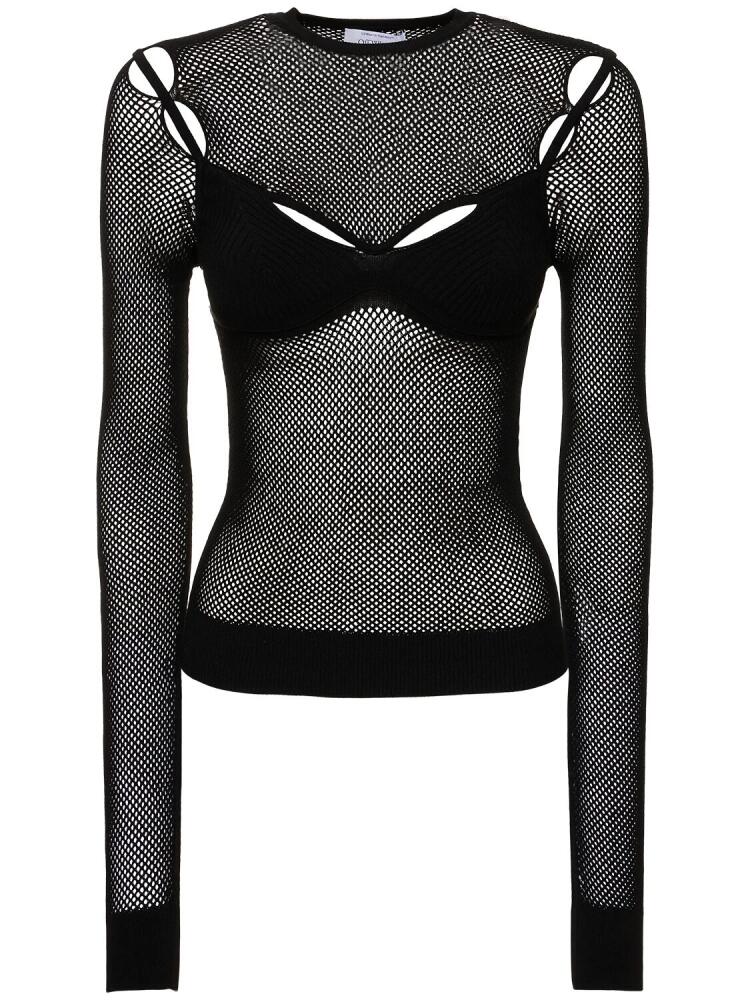 OFF-WHITE Arrow Net Bralette Top Cover