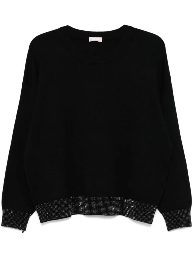 LIU JO crystal-embellished sweater - Black Cover