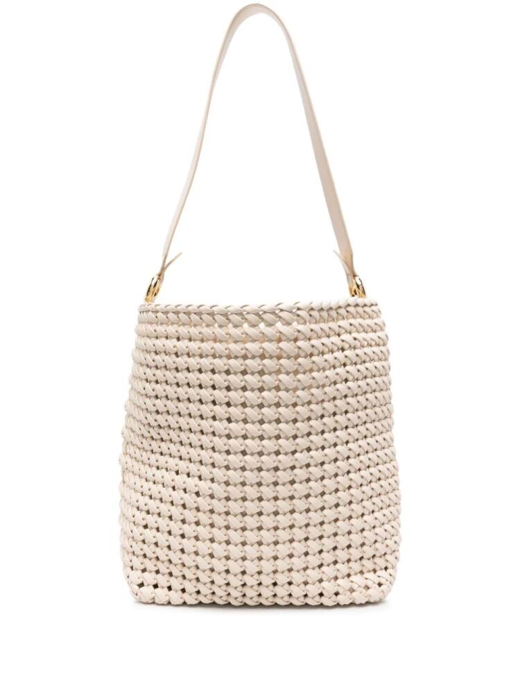 Themoirè Phoebe knotted shoulder bag - Neutrals Cover