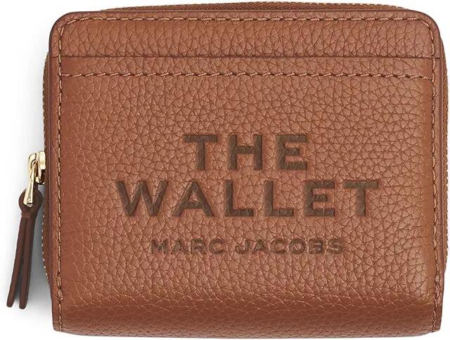 Marc Jacobs The Leather Mini Compact Wallet (Argan Oil) Wallet Handbags Cover