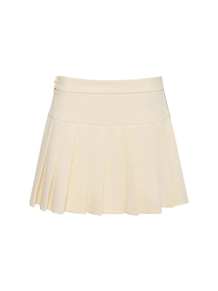 PALM ANGELS Pleated Nylon Track Skirt Cover