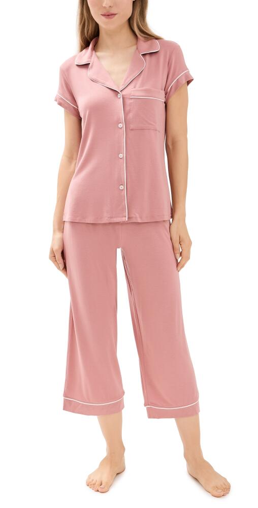 Eberjey Gisele - The Tencel Modal Crop PJ Set Old Rose/Ivory Cover