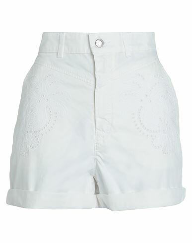 Boss Woman Shorts & Bermuda Shorts White Cotton Cover