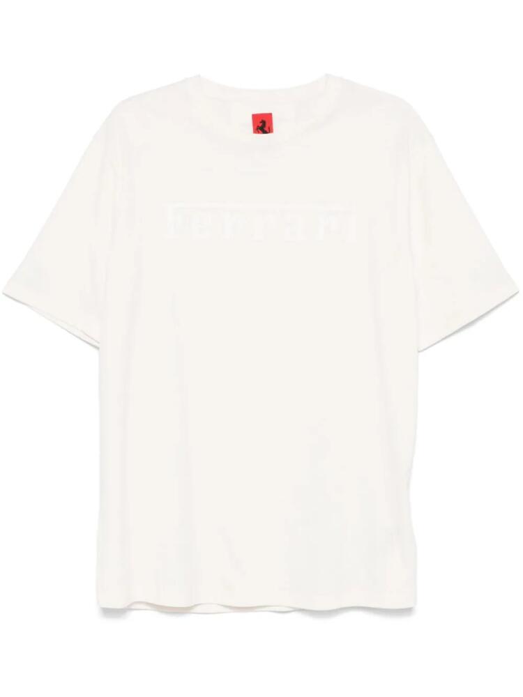 Ferrari logo-print T-shirt - White Cover