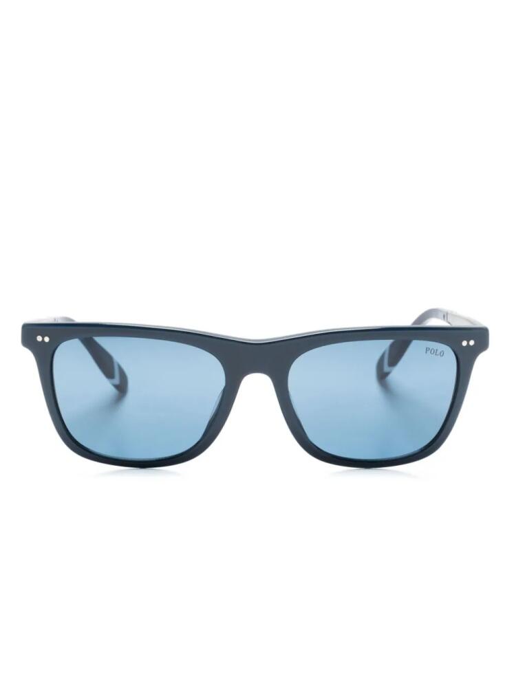 Polo Ralph Lauren square-frame tortoiseshell sunglasses - Blue Cover