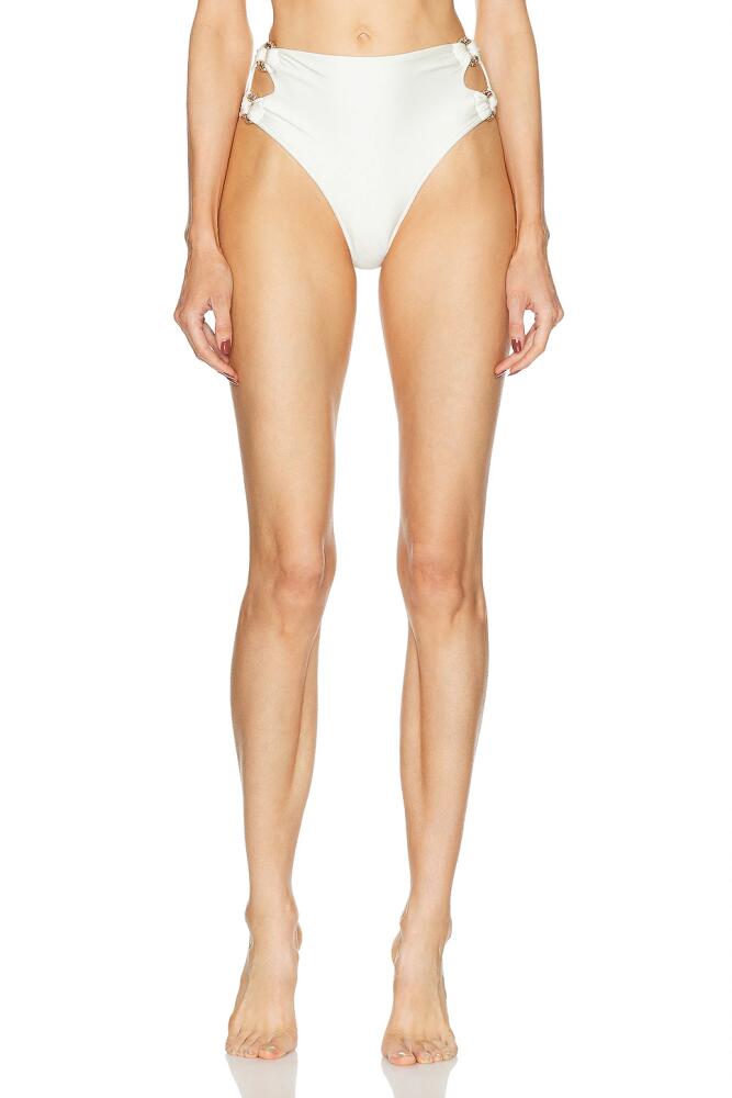 Cult Gaia Pisa Bikini Bottom in White Cover