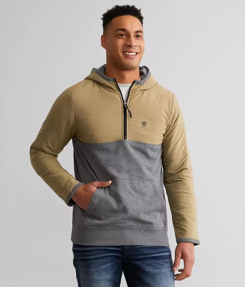 Veece Quarter Zip Hooded Sweatshirt Cover