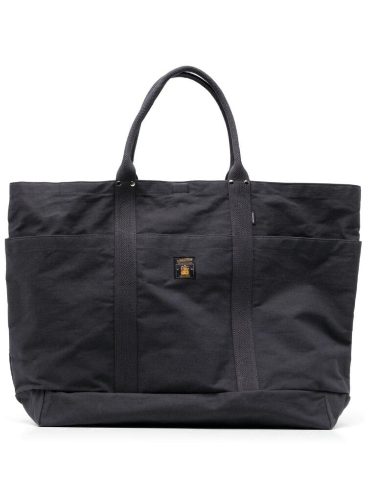 Undercover logo-tag tote bag - Grey Cover