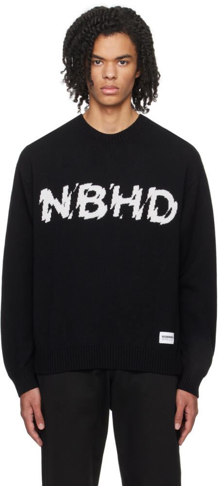 Neighborhood Black Intarsia Sweater Cover