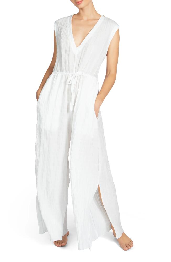 Robin Piccone Fiona Cover-Up Jumpsuit in White Cover