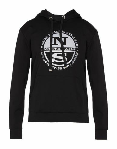 North Sails Man Sweatshirt Black Viscose, Nylon, Elastane Cover