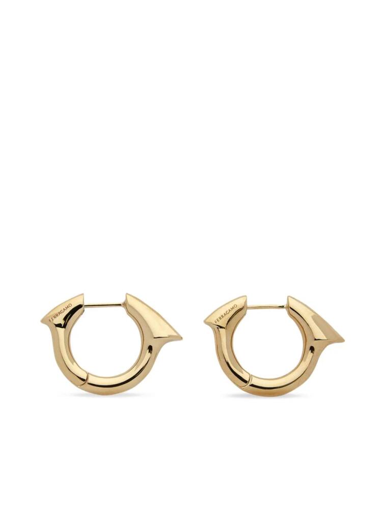 Ferragamo Gancini point earrings - Gold Cover