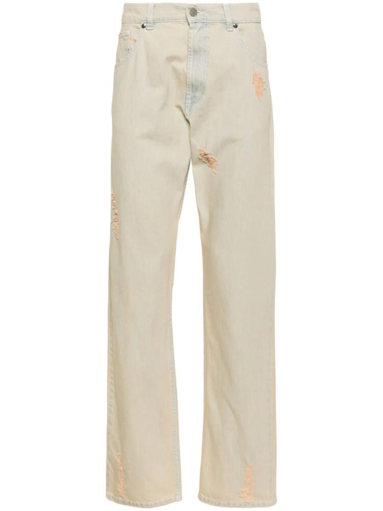 MSGM mid-rise straight-leg jeans - Neutrals Cover