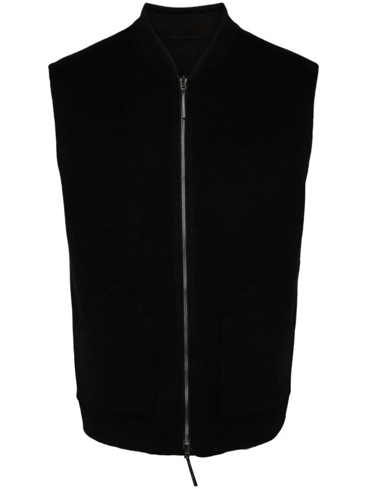 Man On The Boon. zip-up vest - Brown Cover