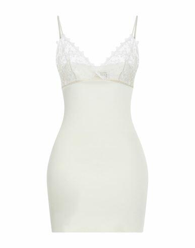 Maison Margiela Woman Slip dress Ivory Wool, Polyamide, Polyester Cover