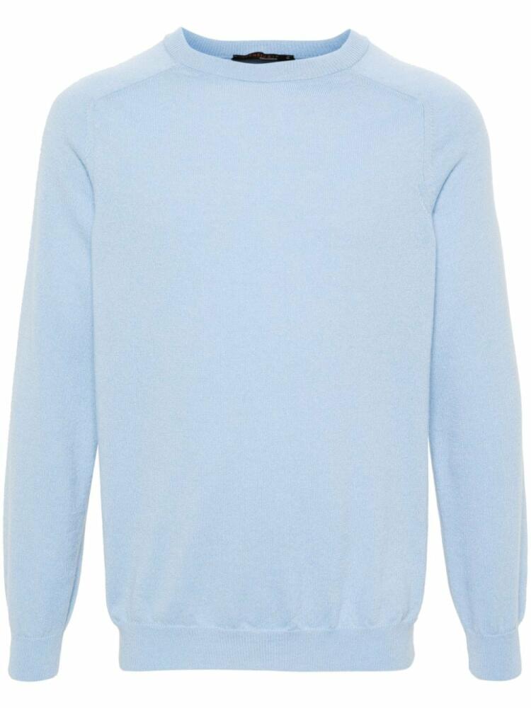 Incentive! Cashmere fine-knit cashmere jumper - Blue Cover