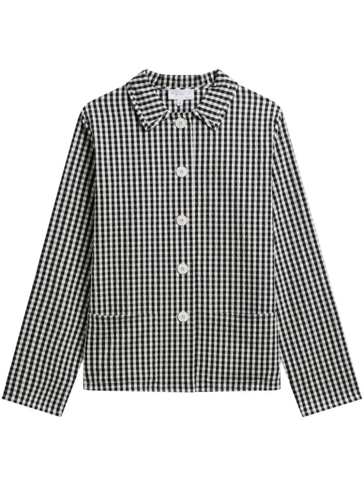 agnès b. gingham button-up shirt - Black Cover