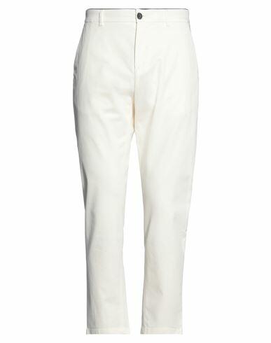 Department 5 Man Pants White Cotton, Elastane Cover