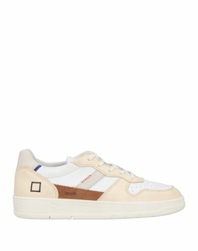 D. a.t. e. Man Sneakers White Leather Cover